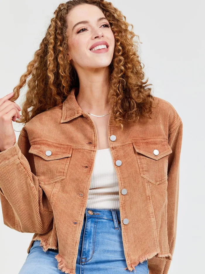 Women Brienne Corduroy Shacket Camel Altar039d State Jackets