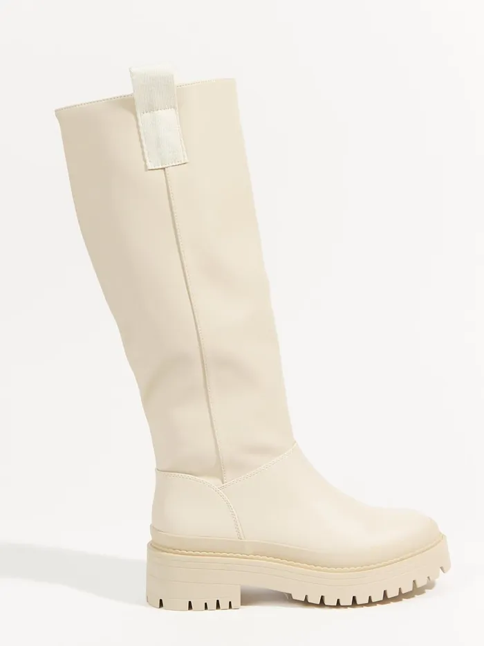 Women Canada Tall Lug Sole Boots Ivory Altar039d State Boots Booties
