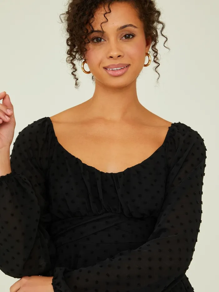 Women Carolina Clip Dot Romper Black Altar039d State Rompers Jumpsuits