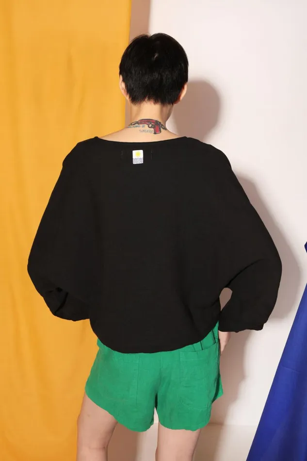 Women Casper Top Black LF Markey Tops