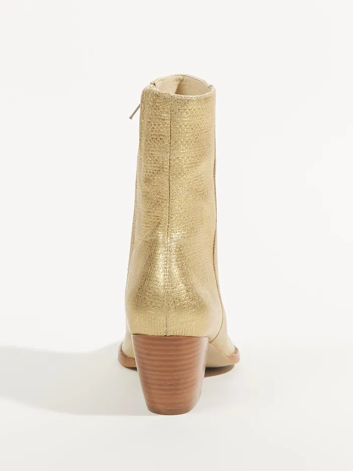 Women Caty Pointed Ankle Booties By Matisse Gold Altar039d State Boots Booties