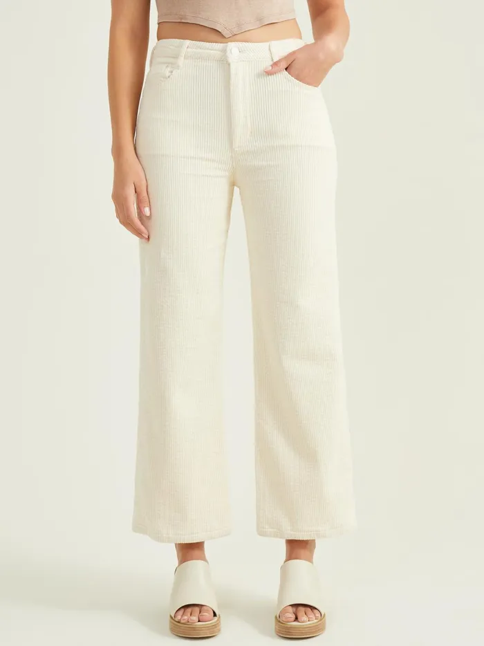 Women Cece Cropped Corduroy Pants Cream Altar039d State Pants