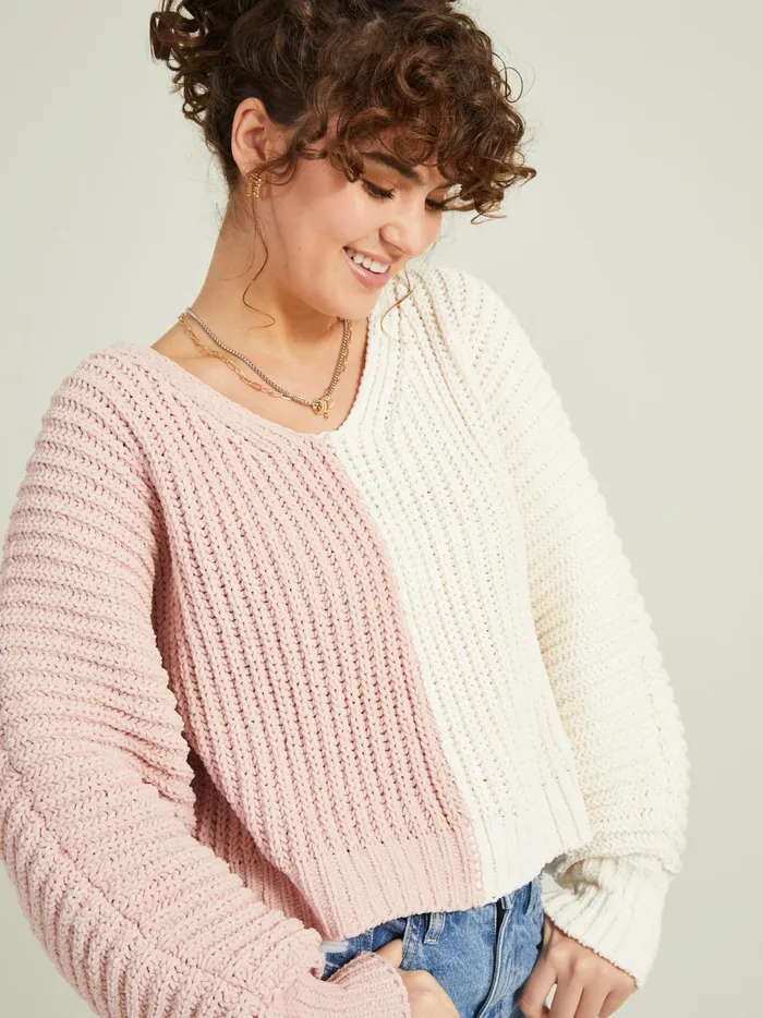 Women Celeste Colorblock Sweater Mauvemulti Altar039d State Sweaters