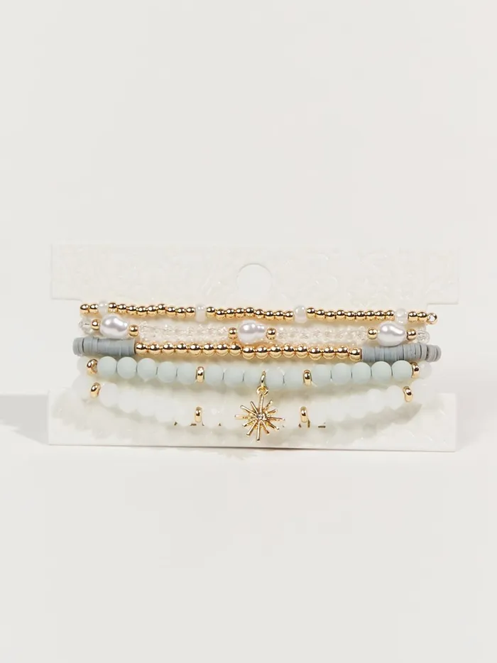 Women Celestial Charm Bracelet Set Lightgrey Altar039d State Jewelry