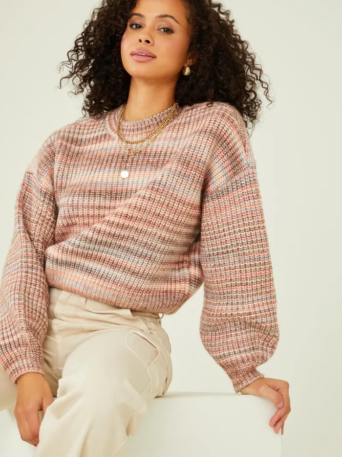 Women Charlotte Marled Chunky Sweater Claycombo Altar039d State Sweaters