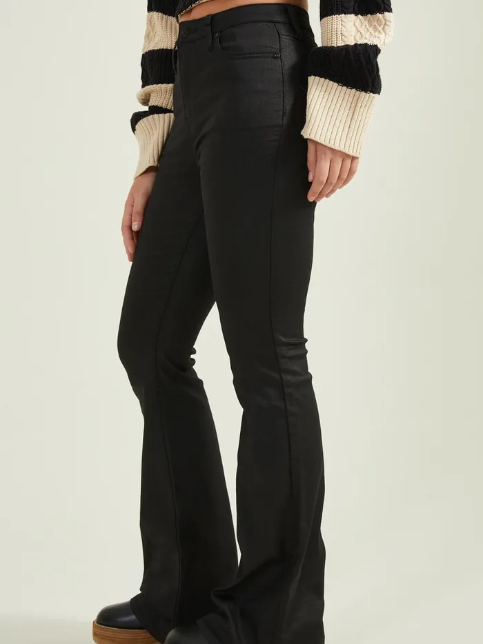 Women Clara Coated Flares Black Altar039d State Pants