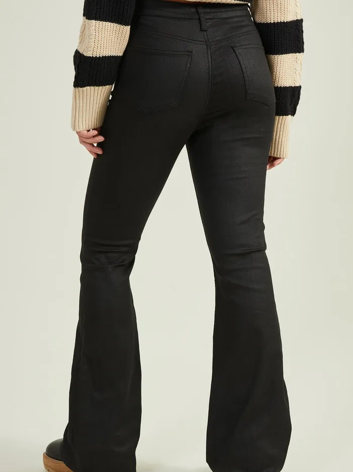 Women Clara Coated Flares Black Altar039d State Pants