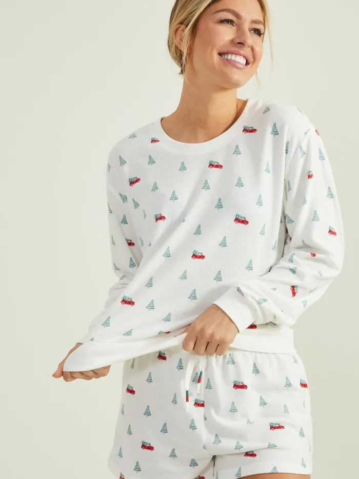 Women Classic Christmas Lounge Top Vanilla Altar039d State Sleep Lounge