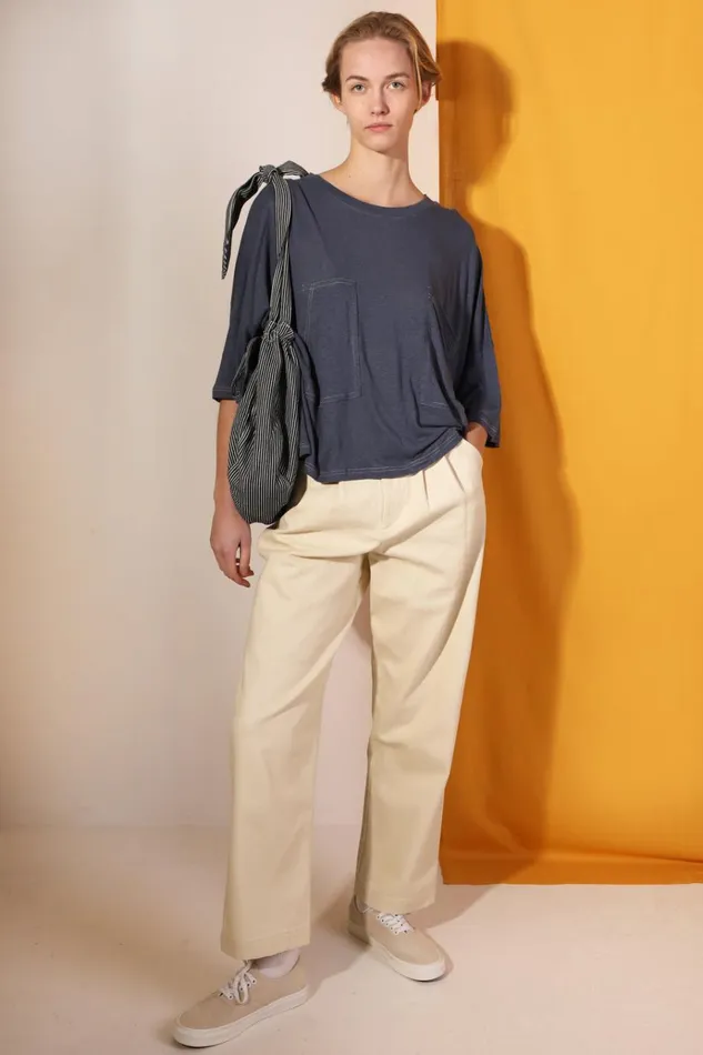 Women Classic Slacks Ecru LF Markey Trousers