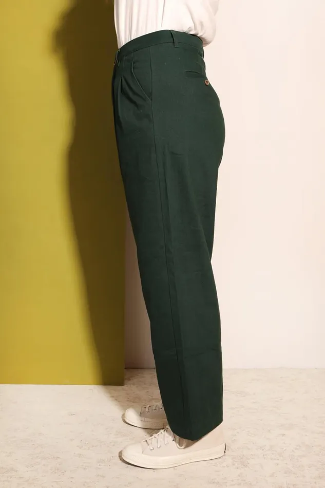 Women Classic Slacks Forest Green LF Markey Trousers