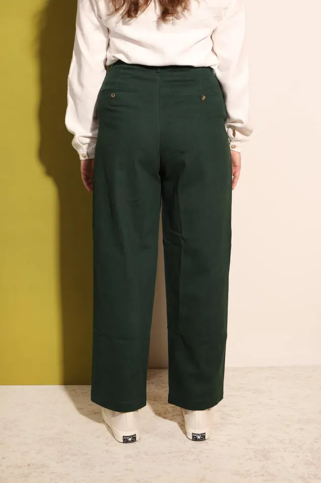 Women Classic Slacks Forest Green LF Markey Trousers