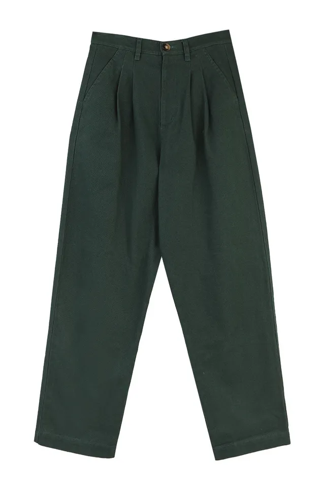 Women Classic Slacks Forest Green LF Markey Trousers