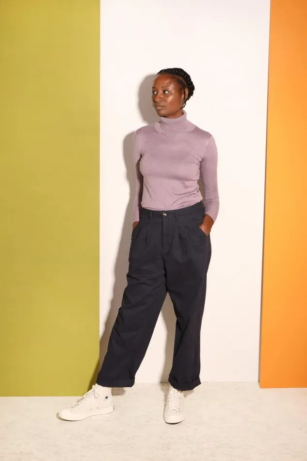 Women Classic Slacks Prussian Blue LF Markey Trousers