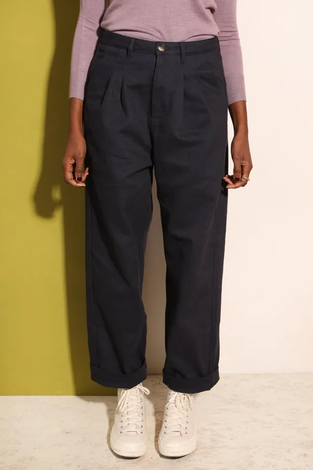 Women Classic Slacks Prussian Blue LF Markey Trousers