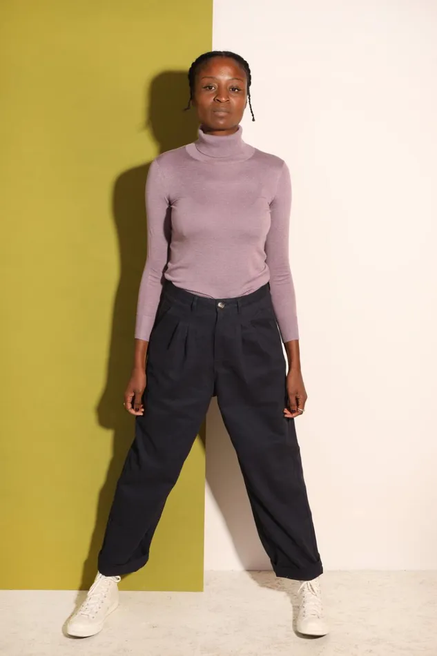 Women Classic Slacks Prussian Blue LF Markey Trousers