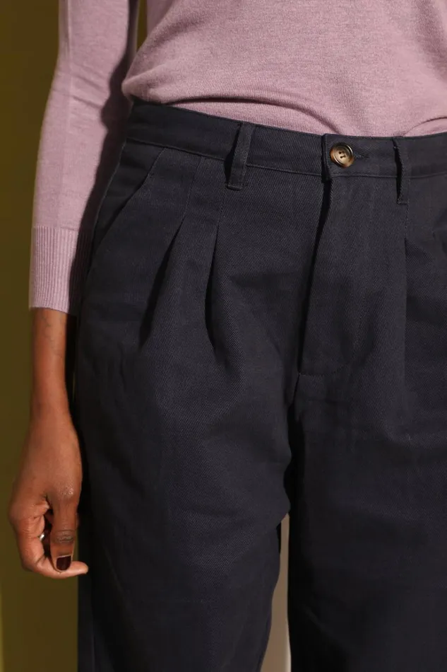 Women Classic Slacks Prussian Blue LF Markey Trousers