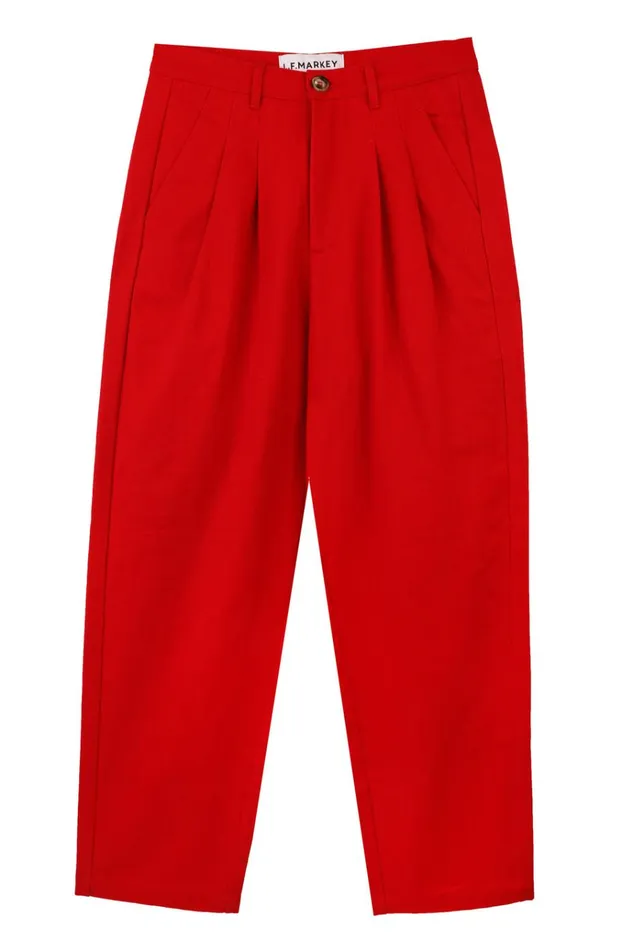 Women Classic Slacks Red LF Markey Trousers