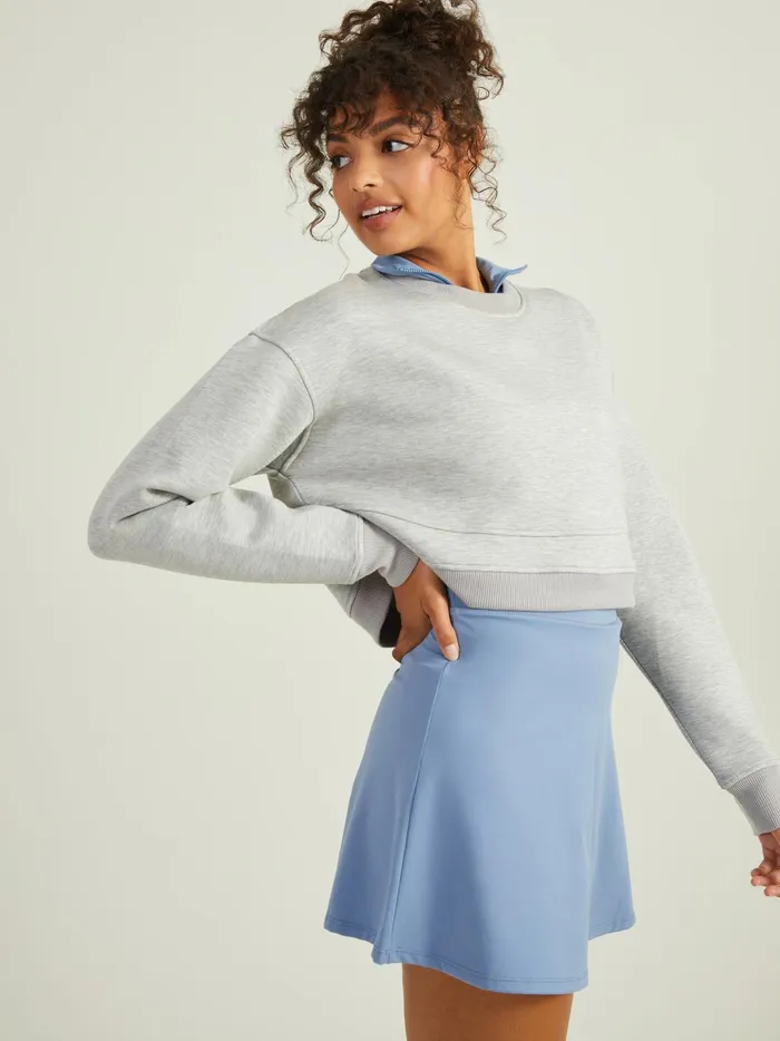 Women Cloud Nine Cropped Pullover Hgrey Altar039d State Activewear