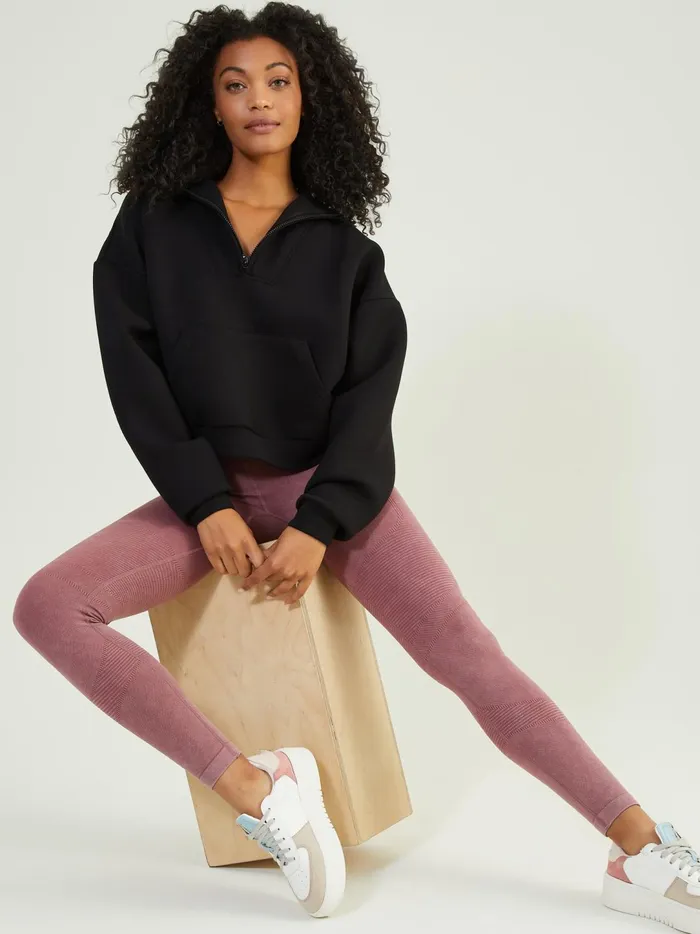 Women Cloud Nine Quarter Zip Pullover Black Altar039d State Activewear