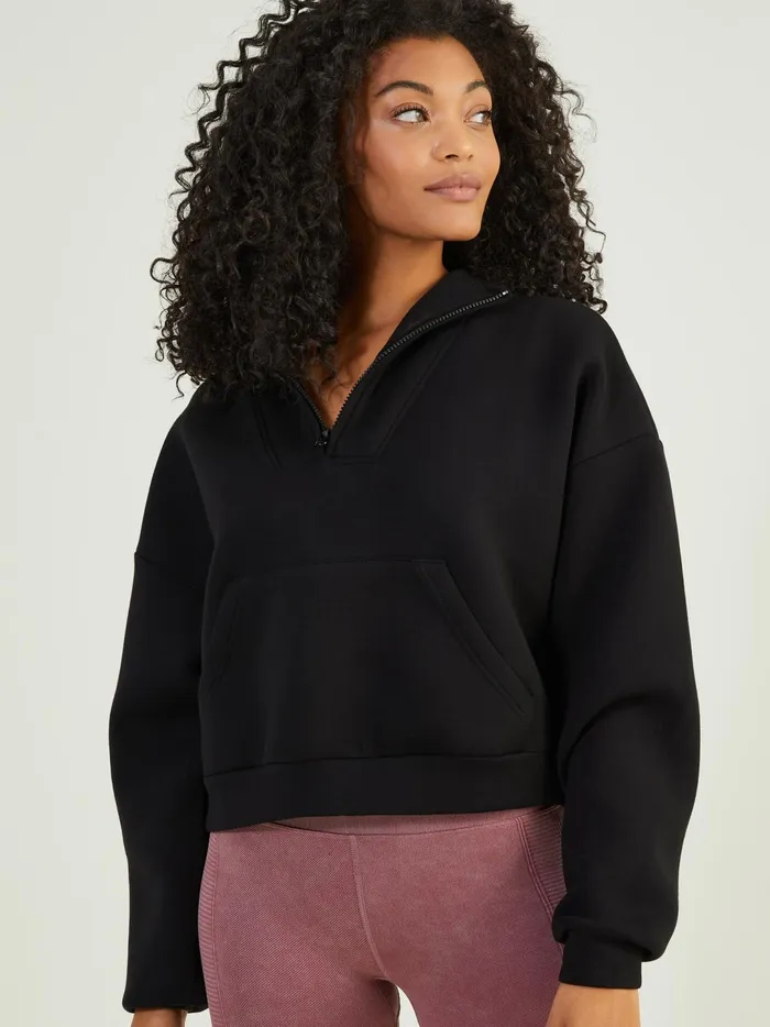 Women Cloud Nine Quarter Zip Pullover Black Altar039d State Activewear