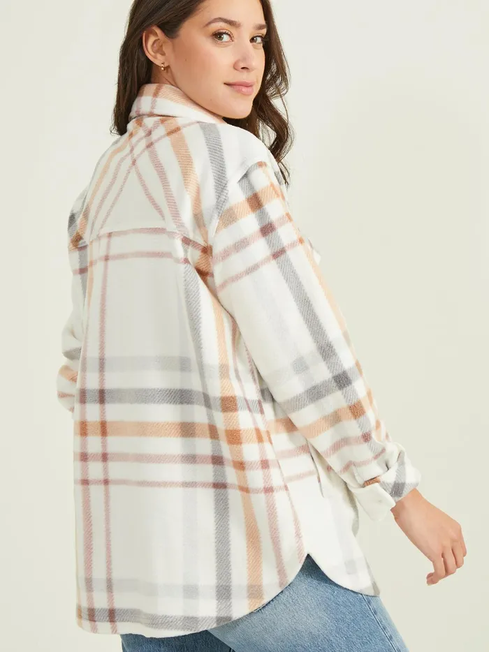 Women Cole Fleece Shacket Buttercream Altar039d State Jackets