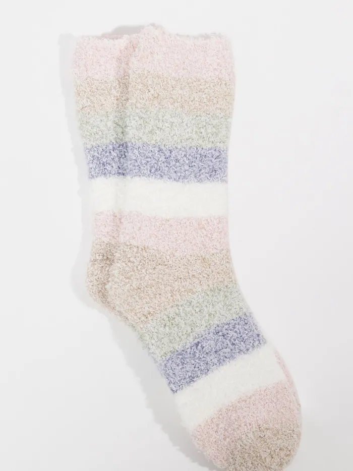 Women Color Block Striped Cozy Socks Multi Altar039d State Socks
