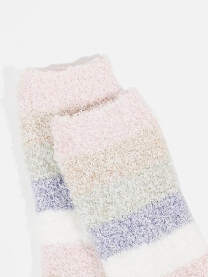 Women Color Block Striped Cozy Socks Multi Altar039d State Socks