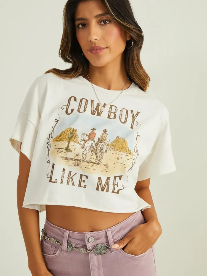 Women Cowboy Like Me Graphic Tee Arcticwolf Altar039d State Graphics
