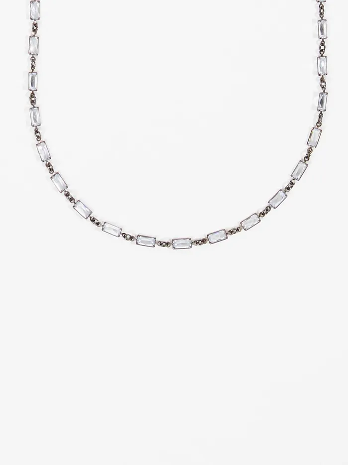 Women Crystal Chain Choker Hematite Altar039d State Jewelry
