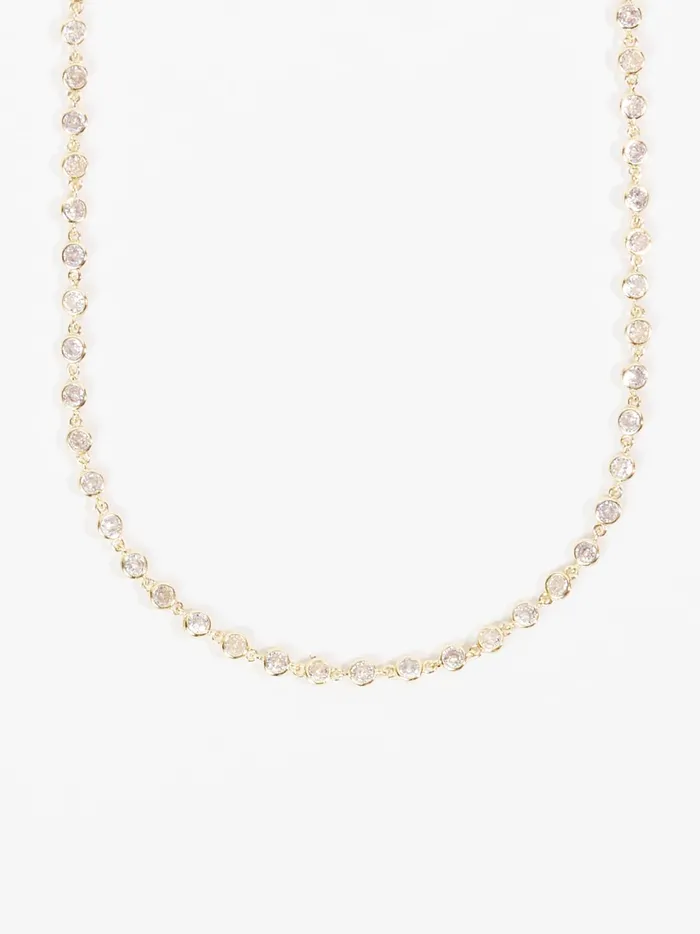 Women Crystal Lined Choker Gold Altar039d State Jewelry