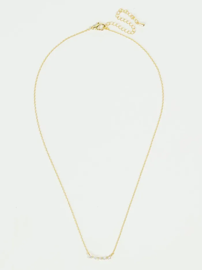 Women Dainty Crystal Cluster Necklace Gold Altar039d State Jewelry