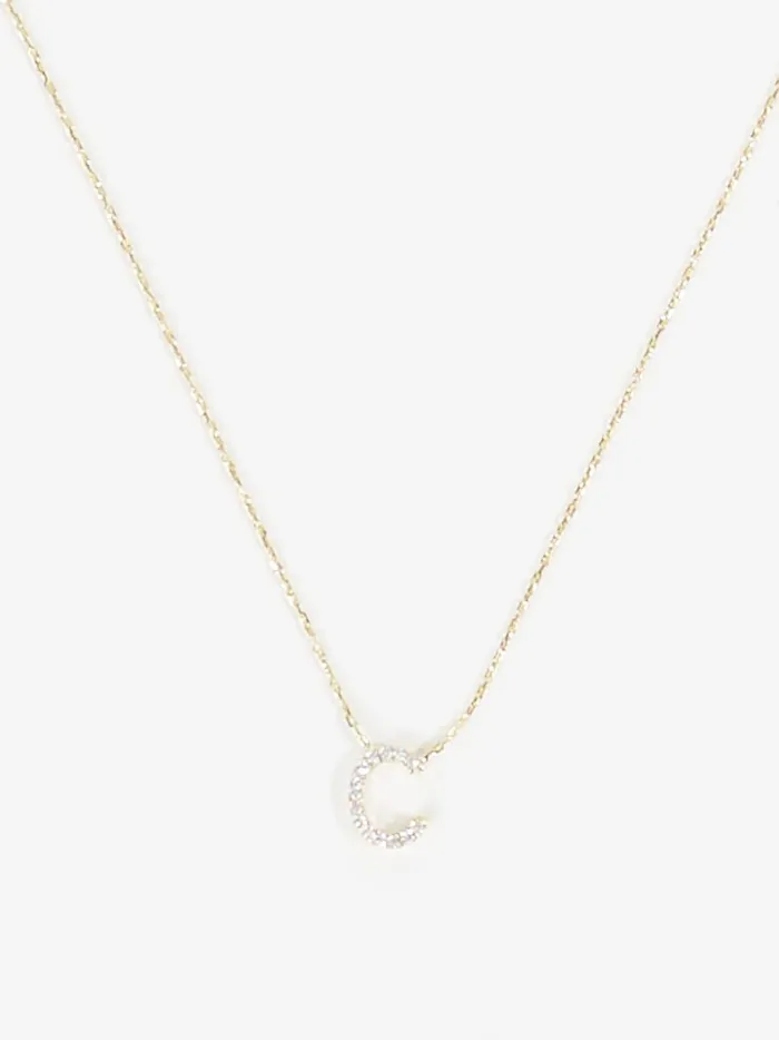 Women Dainty Monogram Necklace 8211 C Gold Altar039d State Jewelry