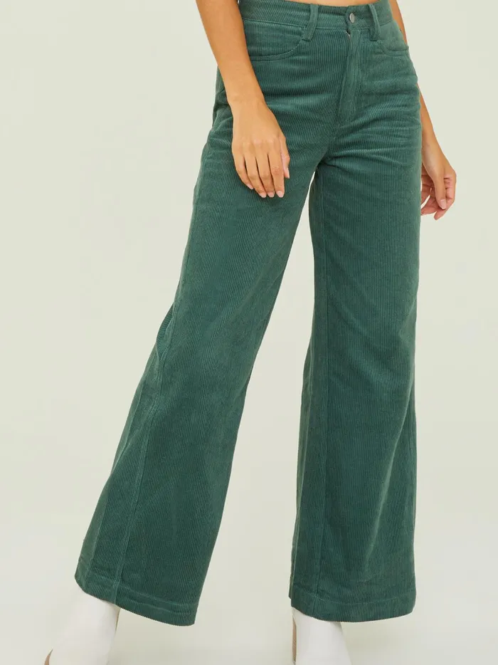 Women Dakota Corduroy Straight Leg Pants Green Altar039d State Pants