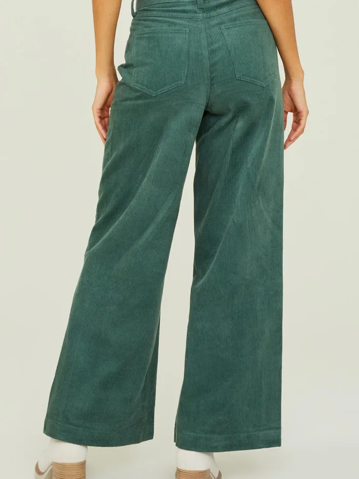 Women Dakota Corduroy Straight Leg Pants Green Altar039d State Pants
