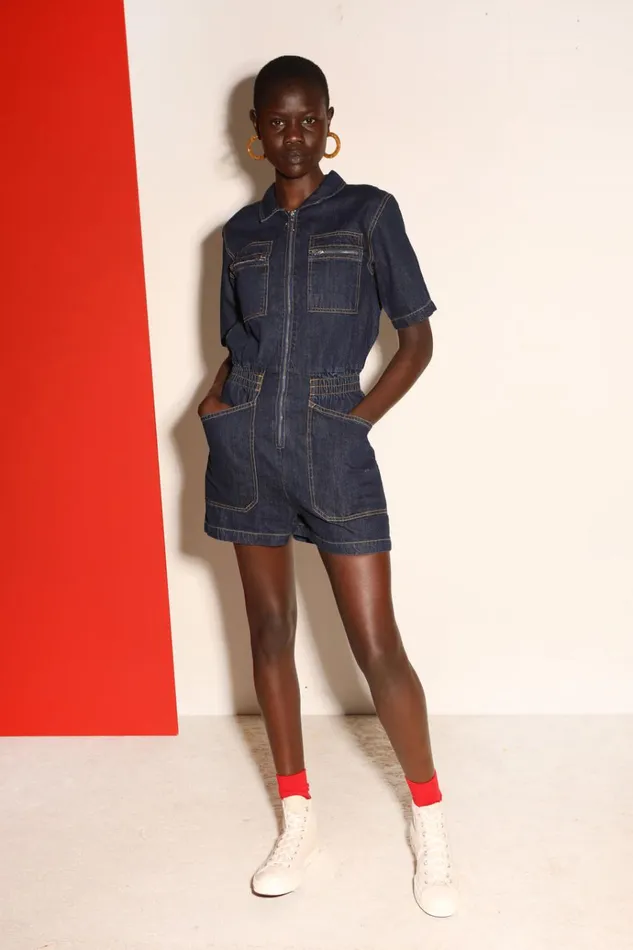 Women Danny Playsuit Dark Indigo LF Markey Boilersuits