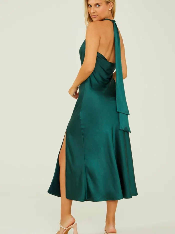 Women Daphne Satin Midi Dress Hunter Altar039d State Maxi Midi