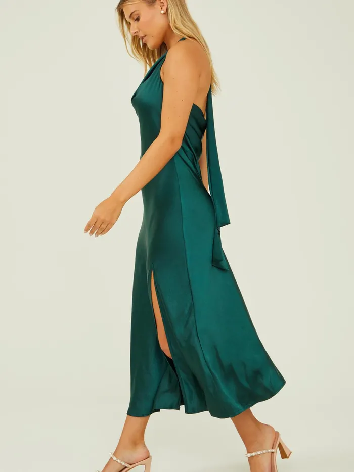 Women Daphne Satin Midi Dress Hunter Altar039d State Maxi Midi
