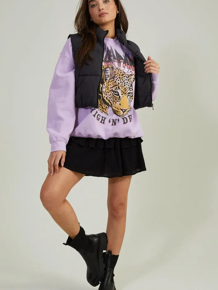 Women Def Leppard High Dry Sweatshirt Orchid Altar039d State Sweatshirts Women Def Leppard High Dry Sweatshirt Orchid Altar039d State Sweatshirts