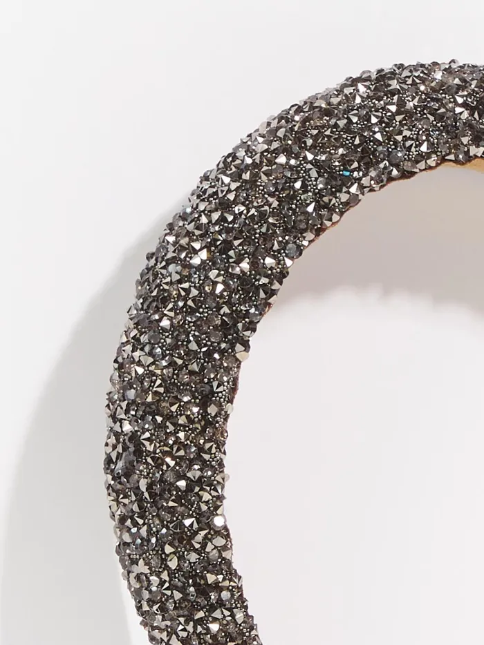 Women Diamond Rock Chunky Headband Hematite Altar039d State Hair Accessories