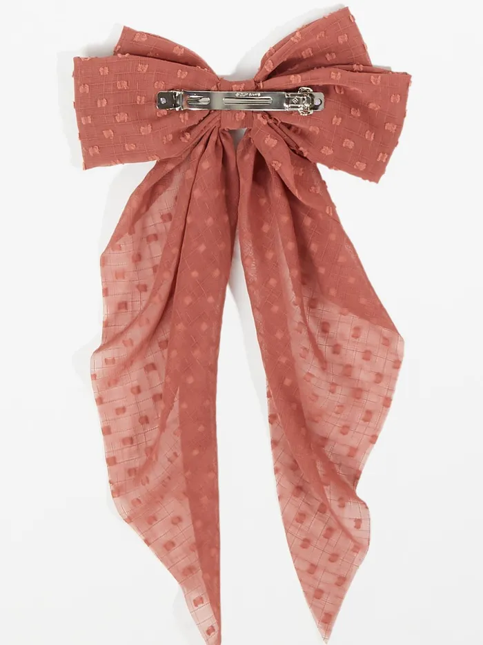 Women Dotted Hair Bow Bakedclay Altar039d State Hair Accessories