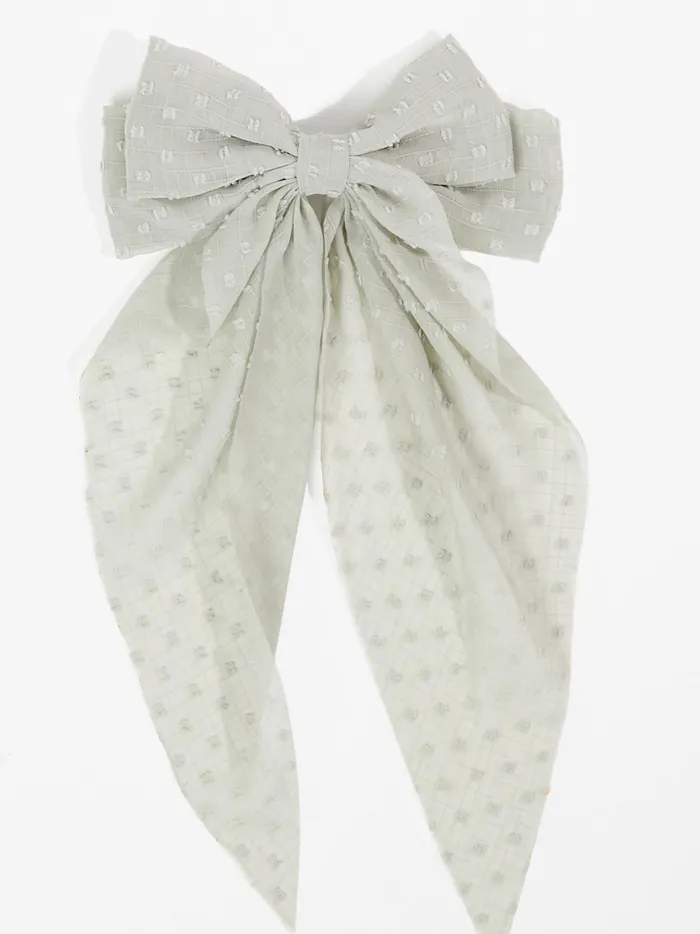 Women Dotted Hair Bow Sagegreen Altar039d State Hair Accessories