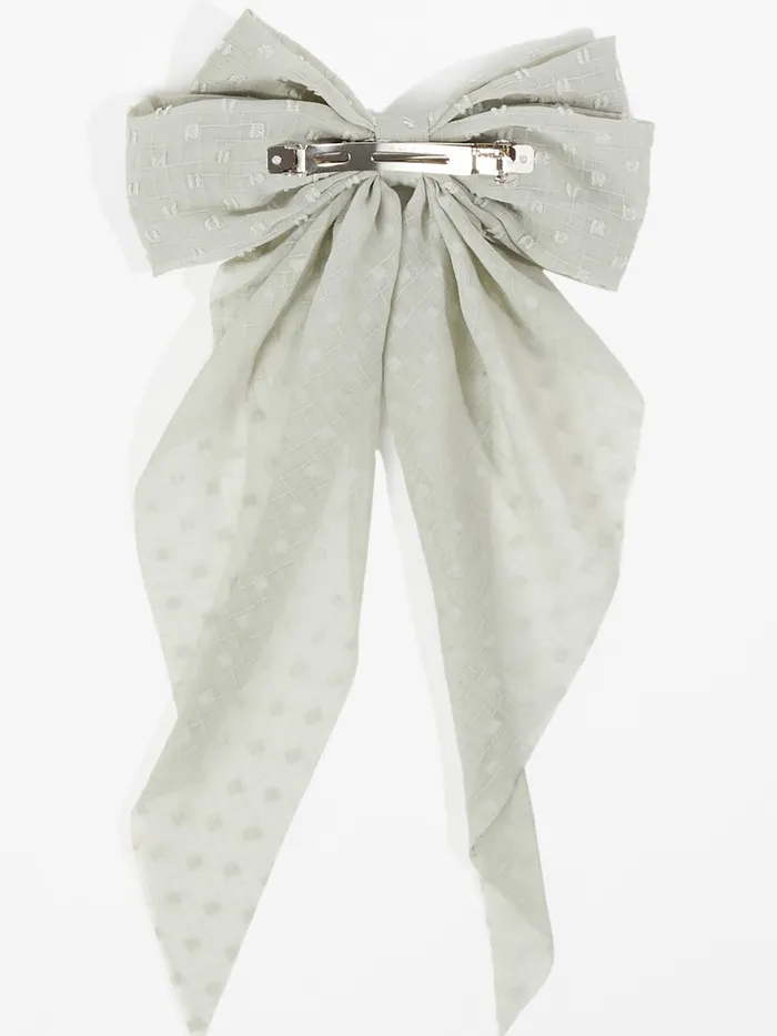 Women Dotted Hair Bow Sagegreen Altar039d State Hair Accessories