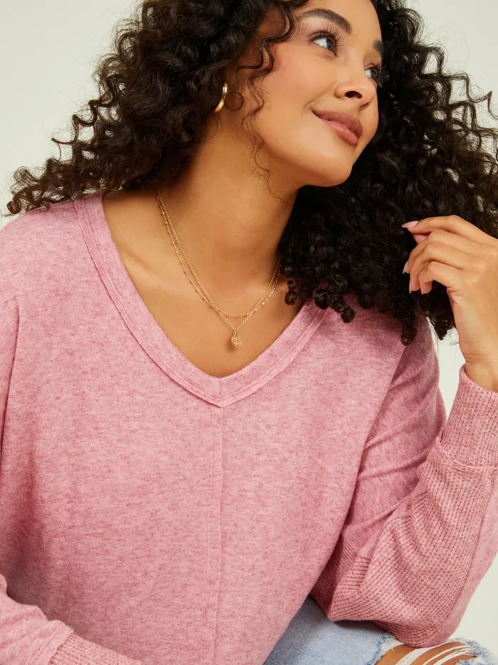 Women Eleanor Thermal Top Red Altar039d State Blouses