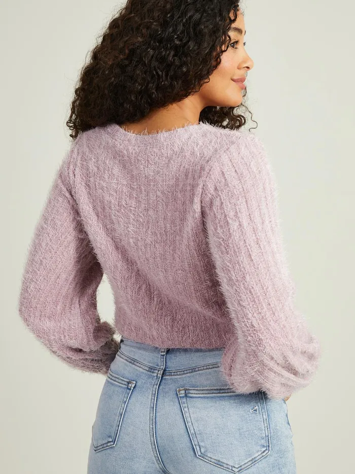 Women Elm Eyelash Sweater Elderberry Altar039d State Sweaters