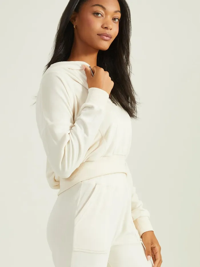 Women Emerson Velour Hoodie Jetstream Altar039d State Sleep Lounge