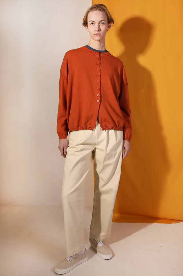 Women Eno Knit Burnt Orange LF Markey Knitwear