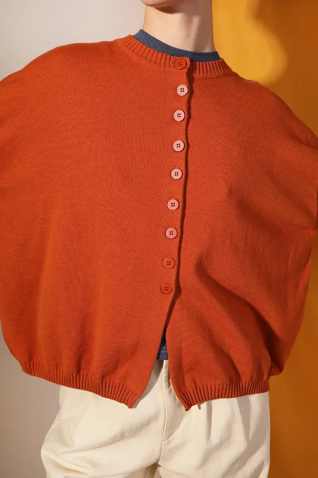 Women Eno Knit Burnt Orange LF Markey Knitwear