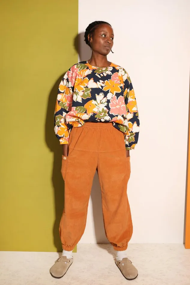 Women Everett Trouser Corduroy Ochre LF Markey Trousers