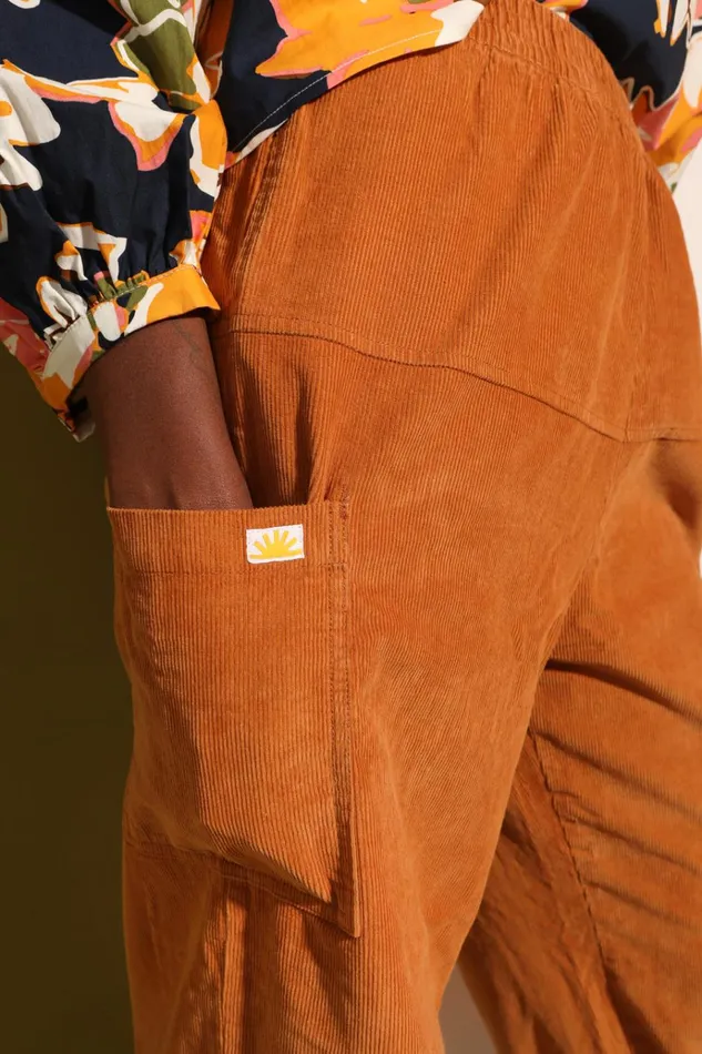 Women Everett Trouser Corduroy Ochre LF Markey Trousers