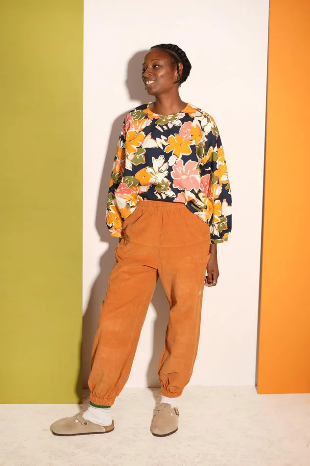 Women Everett Trouser Corduroy Ochre LF Markey Trousers
